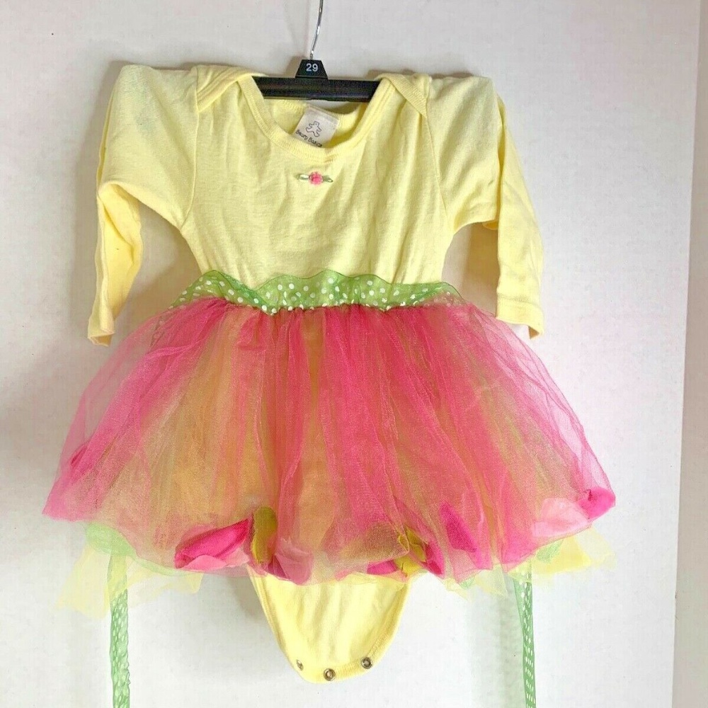 Beary Basics Girls Infant Baby Sz 12 months One Pc W Tutu Flower Petal in Toule
